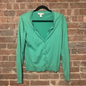 Banana Republic Cardigan - Kelly Green